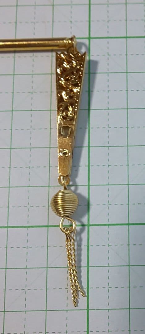 HM　簪　ゴールド　扇子　和小物