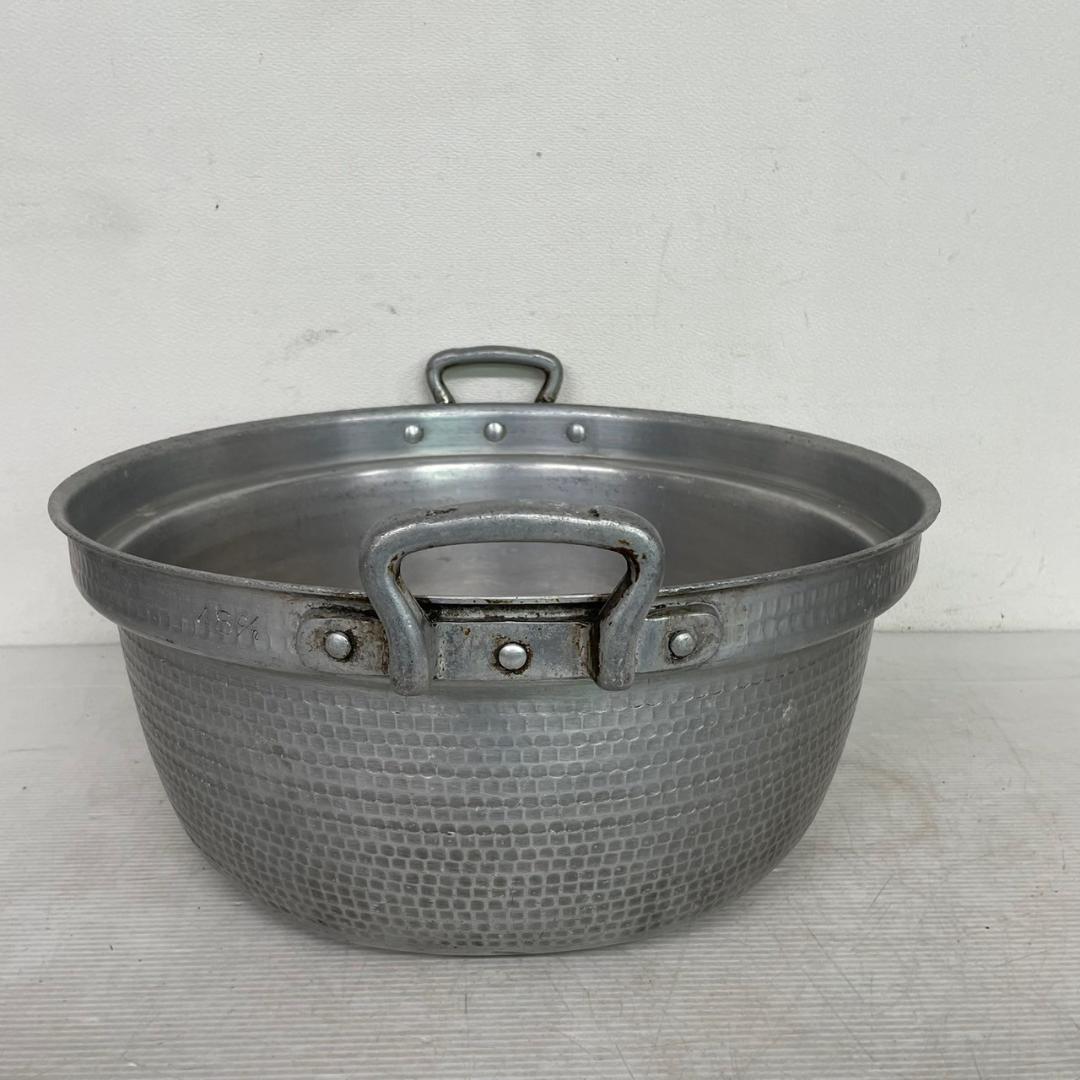 アルミ製 両手鍋 48cm 円付鍋 アルミ両手鍋 厨房 厨房機器 ④ A0160