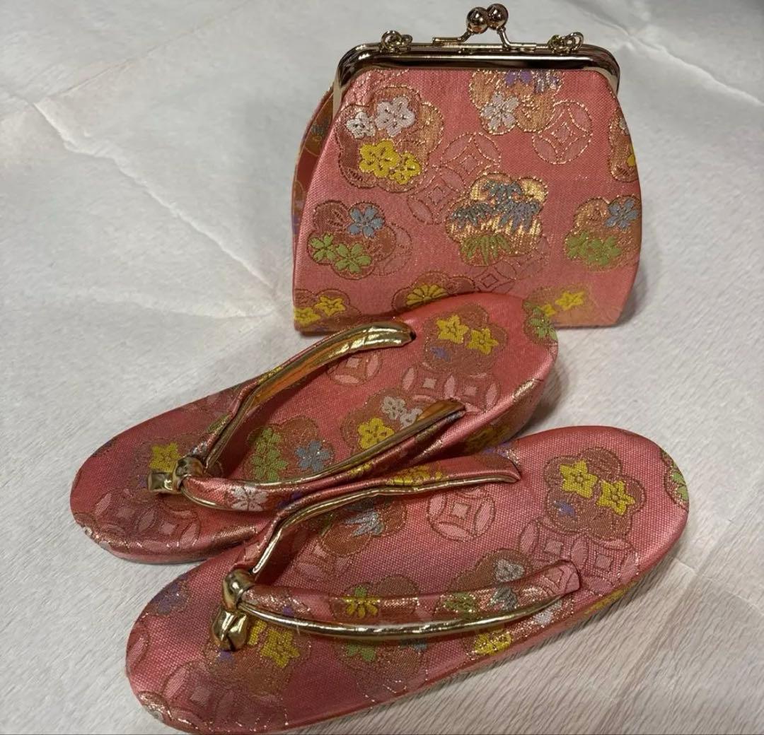 七五三　着物セット　7歳　ブランド花わらべ　水色　ピンク色　美品