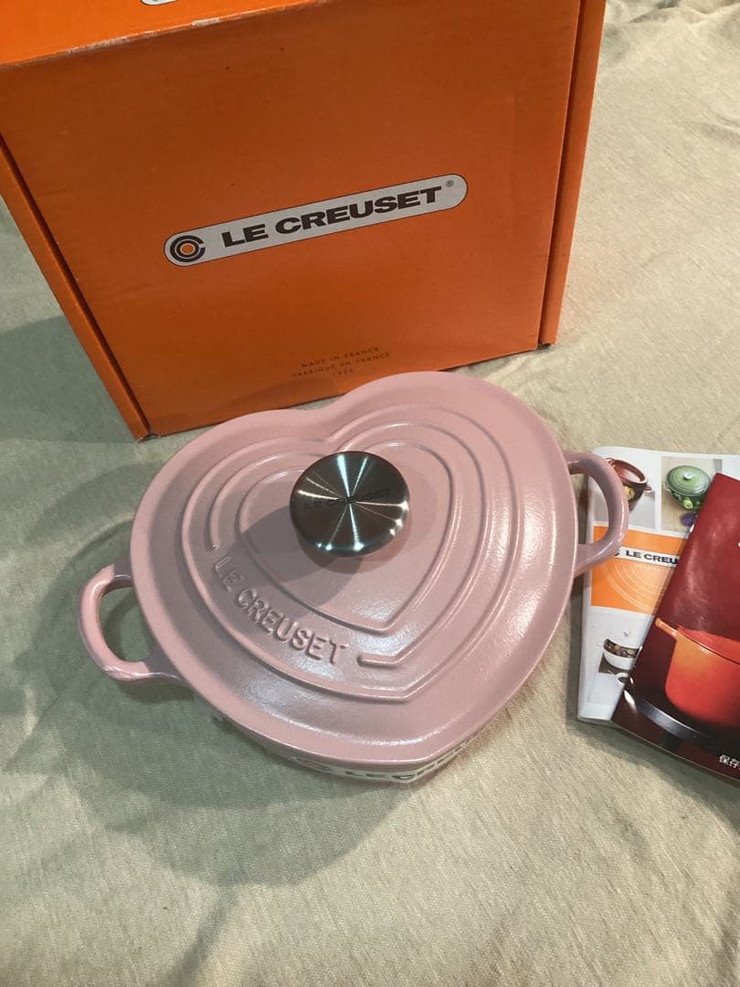 ルクルーゼ　ココットダムール　ハート　シュガーピンク　18cm 新品　訳あり