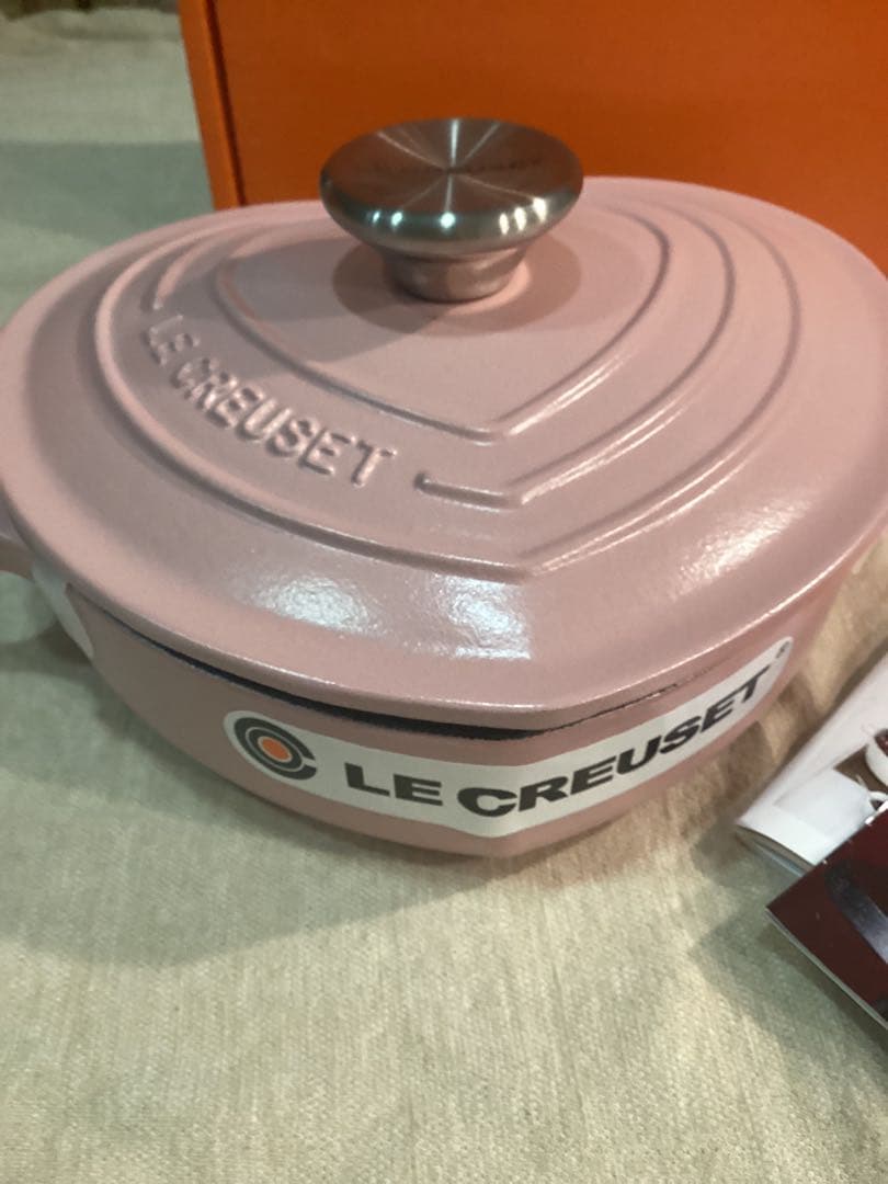 ルクルーゼ　ココットダムール　ハート　シュガーピンク　18cm 新品　訳あり