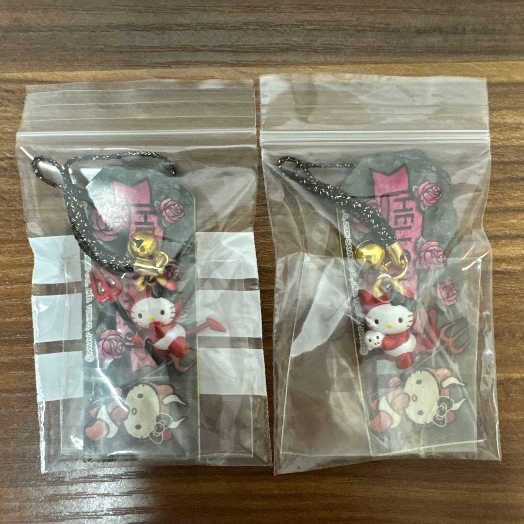 未開封・送料無料】キティちゃん 根付け ストラップ 2006年 デビルKT2