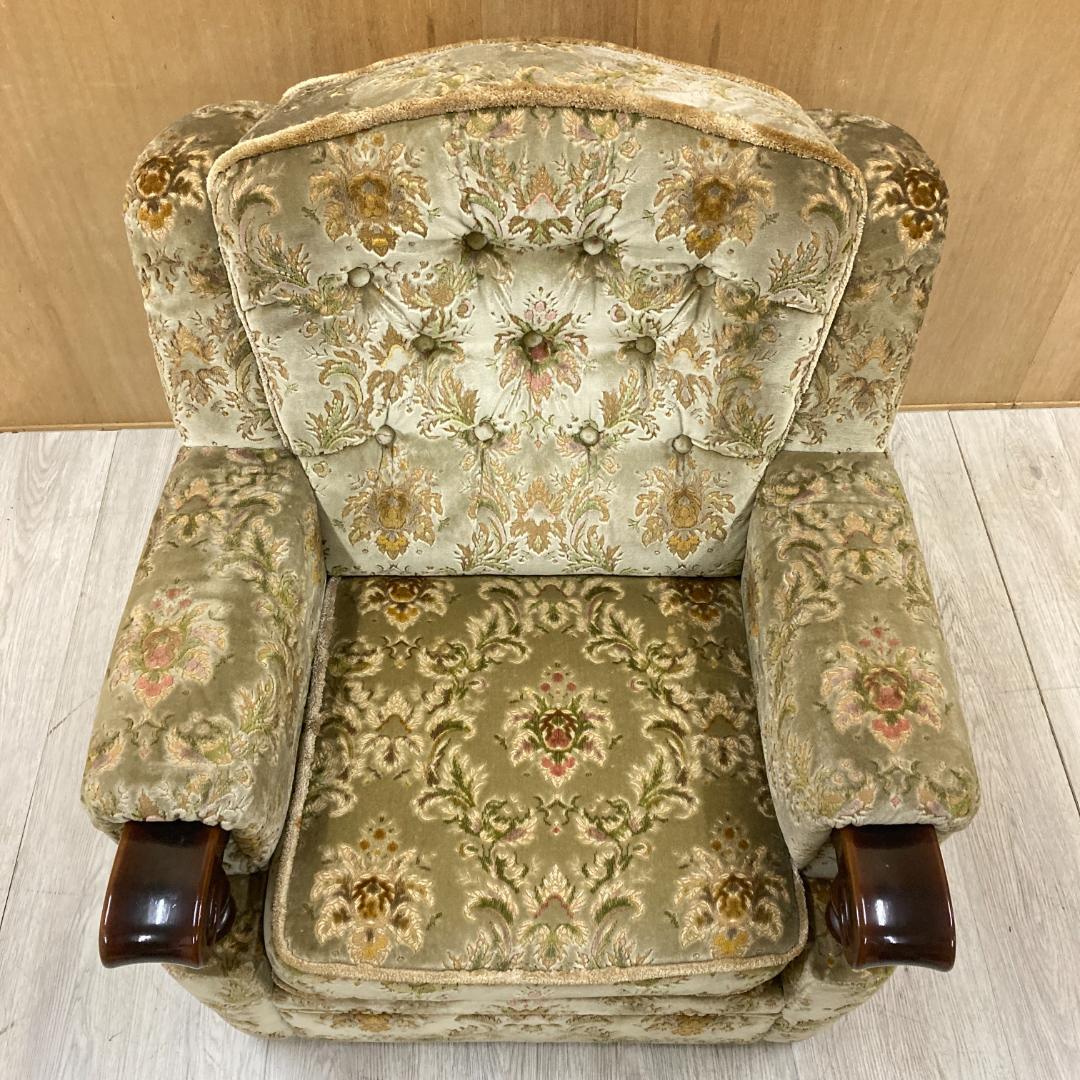 【オールドカリモク】金華山　1人掛けソファ　アームチェア　ヴィンテージ