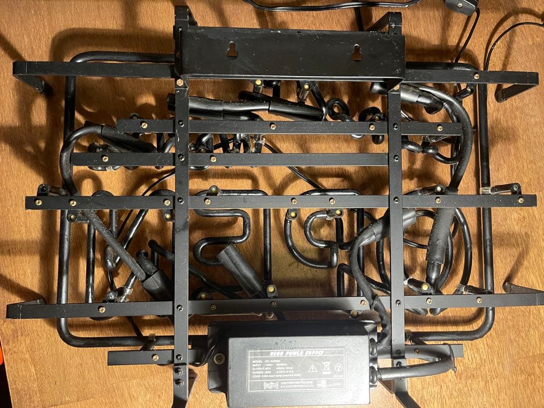 ジャンク品 ネオンサイン Come in We're OPEN アメリカン雑貨