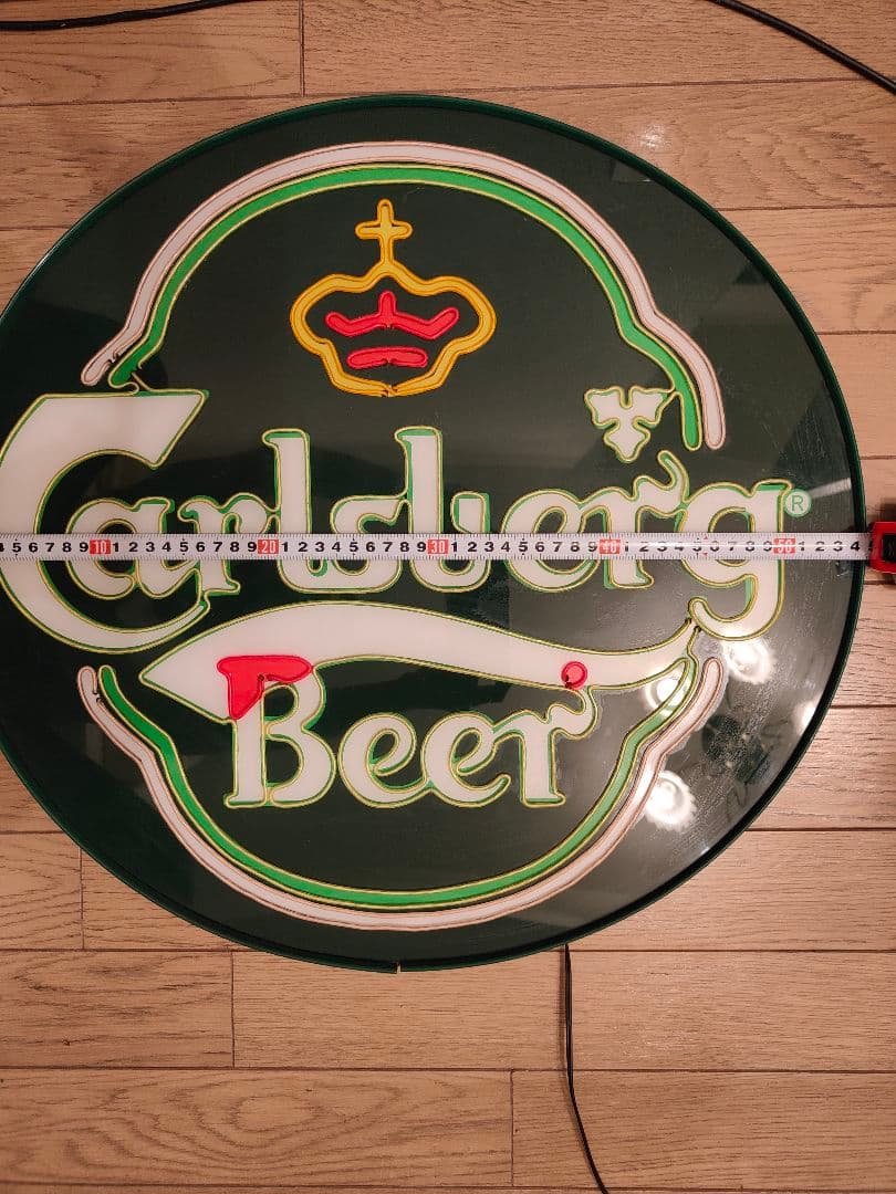 希少 Carlsberg カールスバーグネオン看板 照明看板 φ54cm - メルカリ