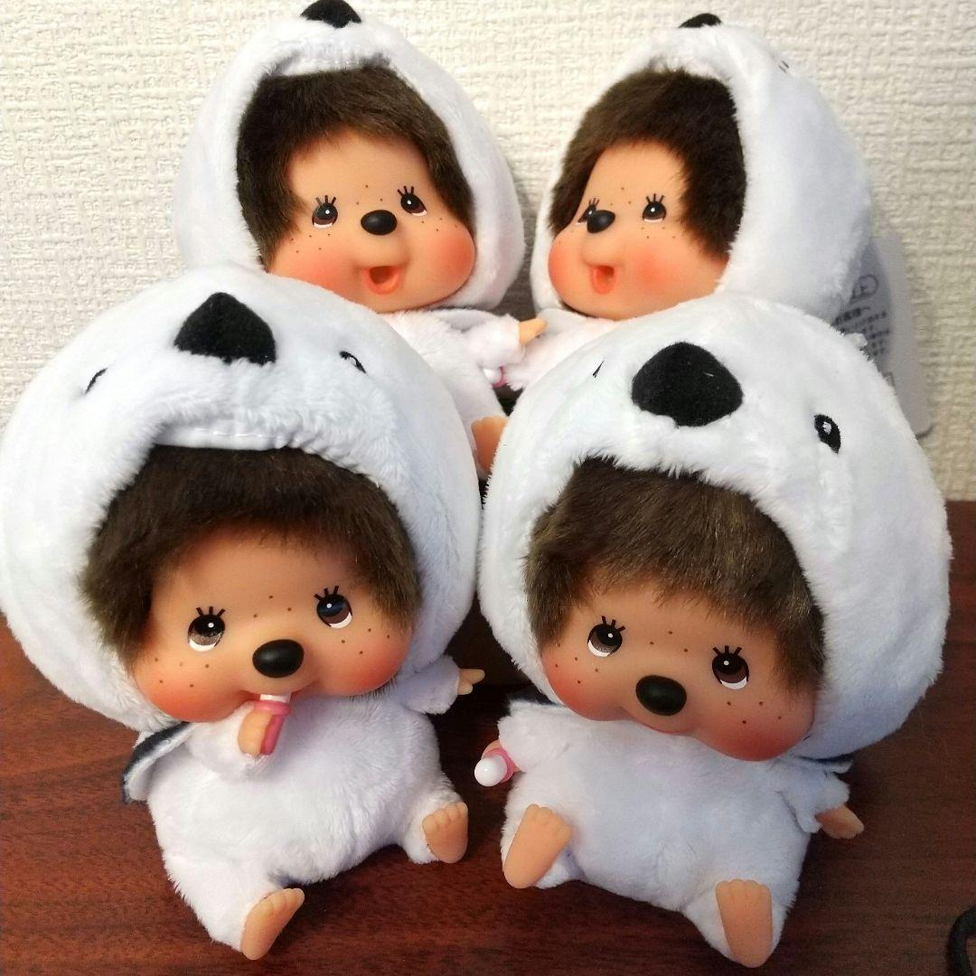 4個セット タグ付新品モンチッチ シマエナガ 北海道限定 マスコット