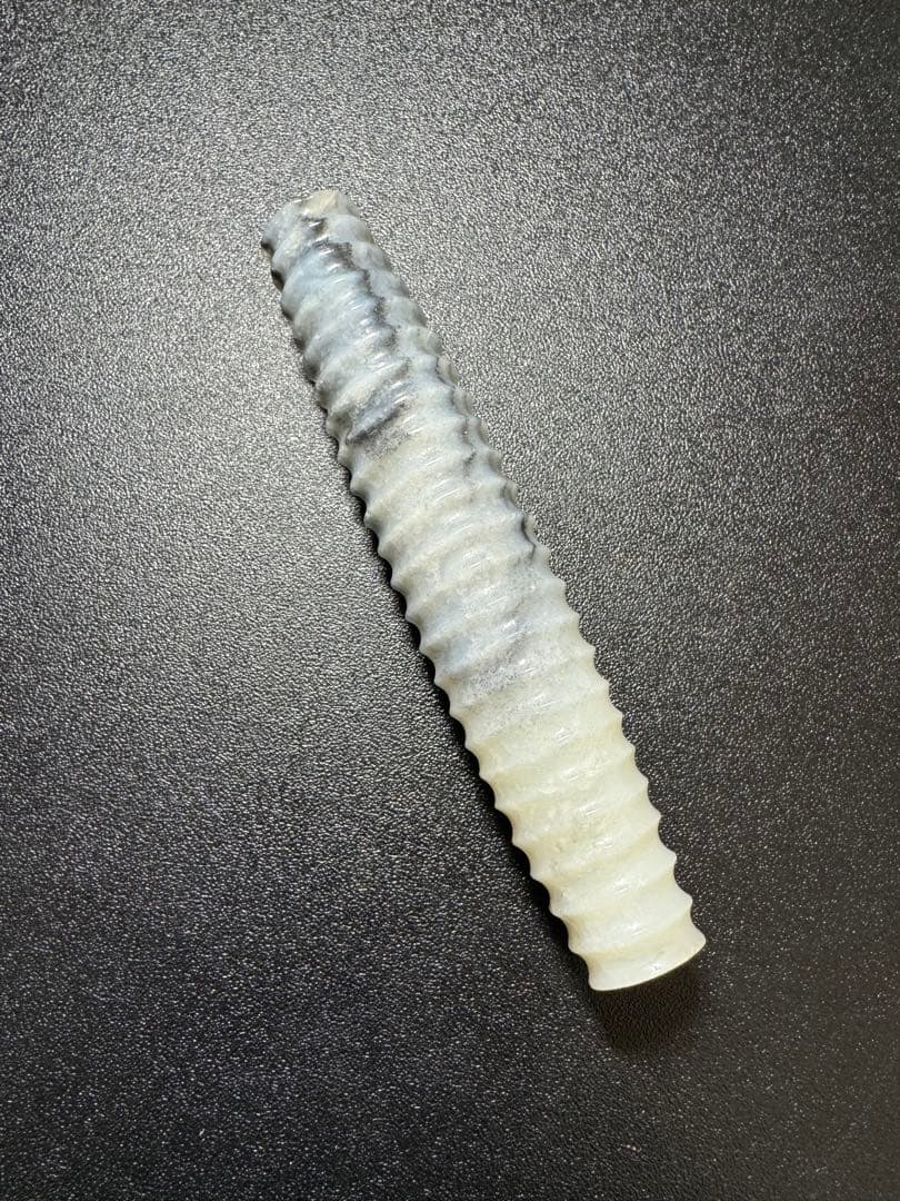 漢代和田玉　黒白二色 旋文様 玉珠子（ビーズ） 高古玉 置物 紋彫り件旧家蔵出し