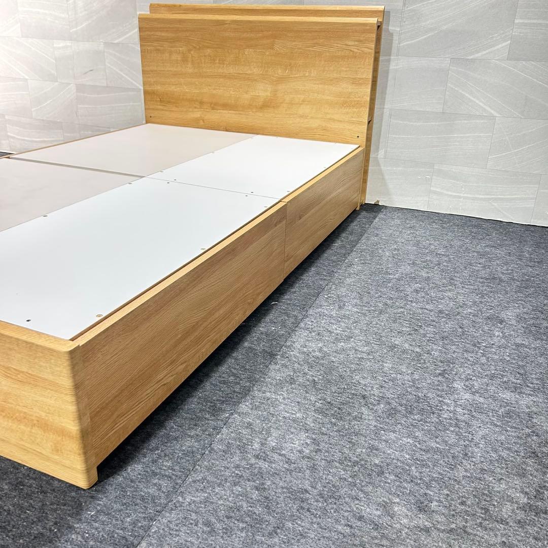 ニトリ ベッドフレーム カイト3 収納 コンセント セミダブル d5337