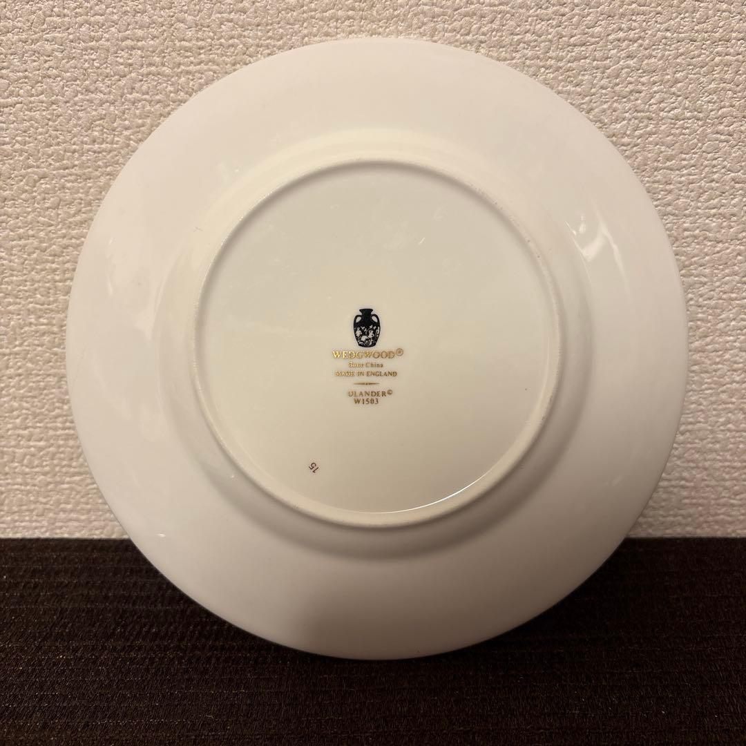 ウェッジウッド　ユーランダー　パウダーターコイズ　デザートプレート　17.5cm