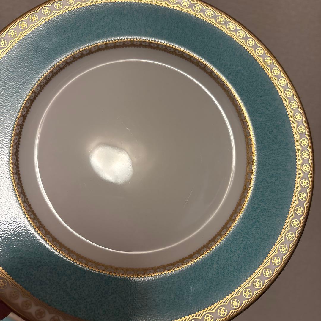ウェッジウッド　ユーランダー　パウダーターコイズ　デザートプレート　17.5cm