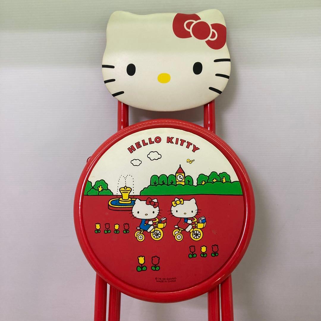 レトロ☆希少】ハローキティ 折りたたみチェア 椅子 イス 2005年