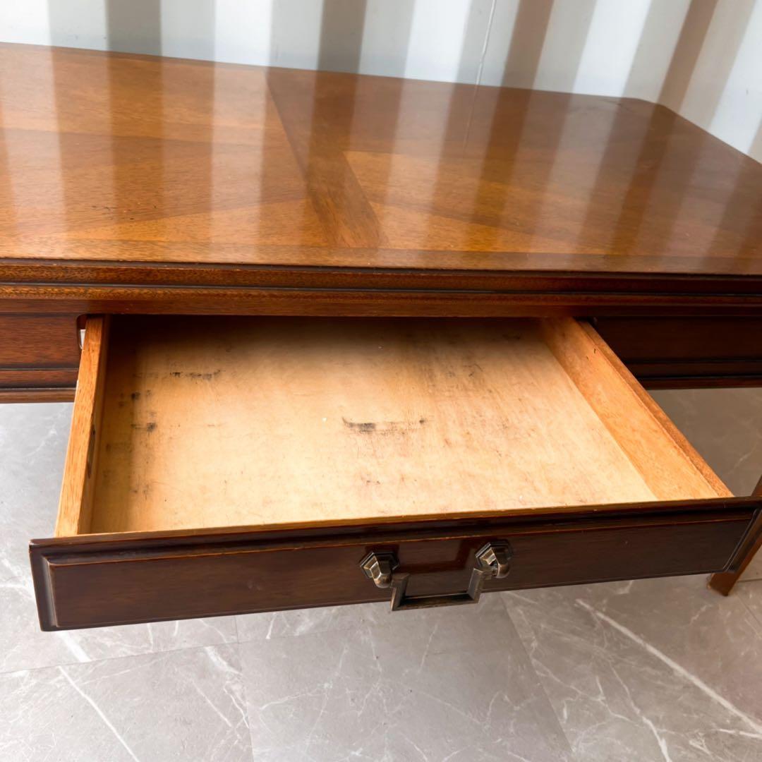 取付無料！マルニ地中海ロイヤル 天然木おしゃれアンティーク収納付きローテーブル✨