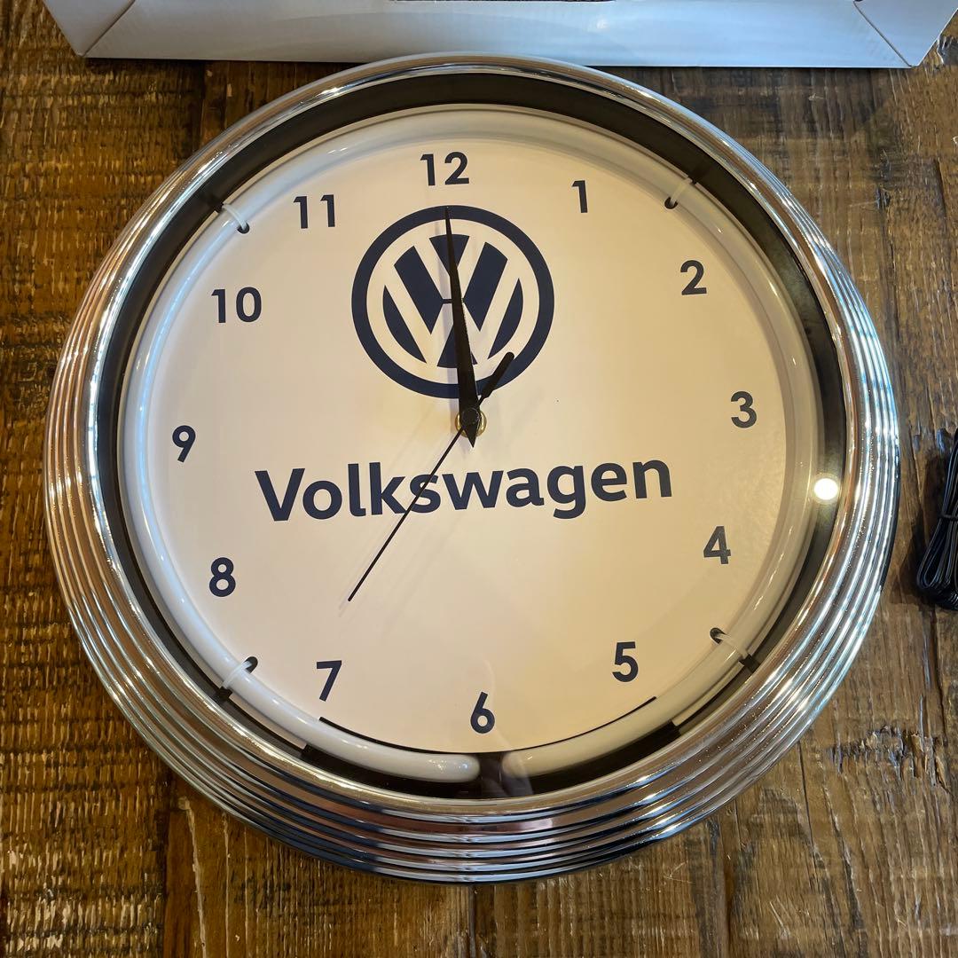 NEON CLOCK SINGLE【VOLKS WAGEN-BLUE