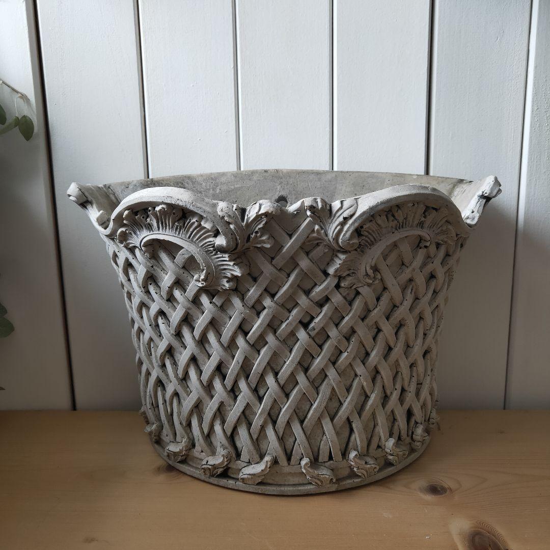イギリスヴィンテージ鉢 オブジェ 植木鉢 イギリスアンティーク フランス