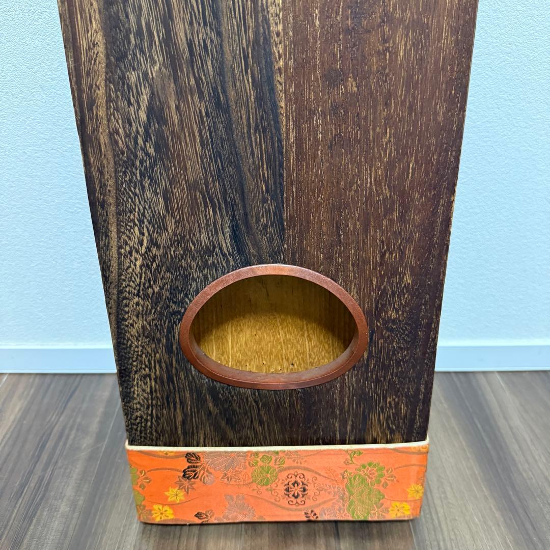 【送料無料】13弦琴 和楽器 くり甲 すだれ彫り 蒔絵 袋付き