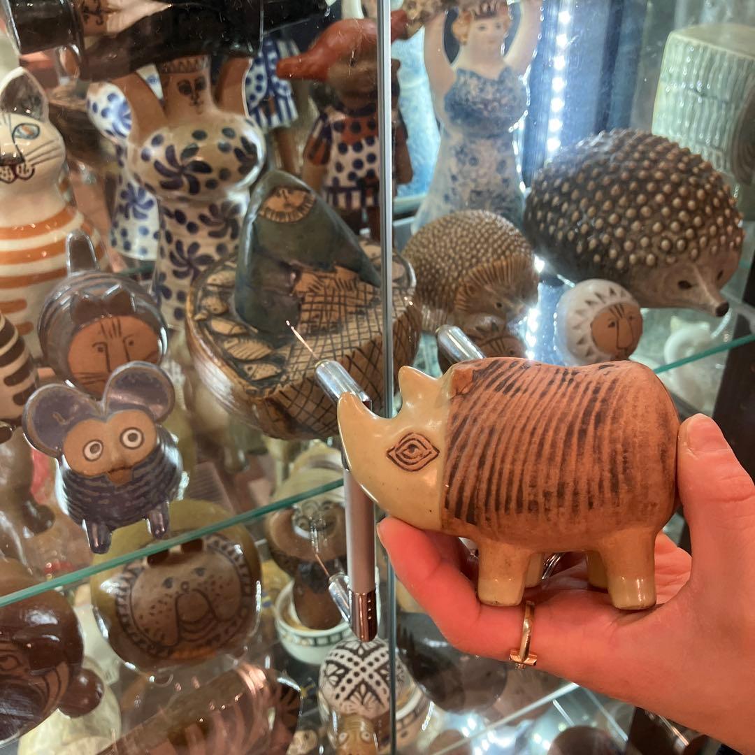 リサラーソン MENAGERI グスタフスベリ サイ ヴィンテージ 置物 工芸品