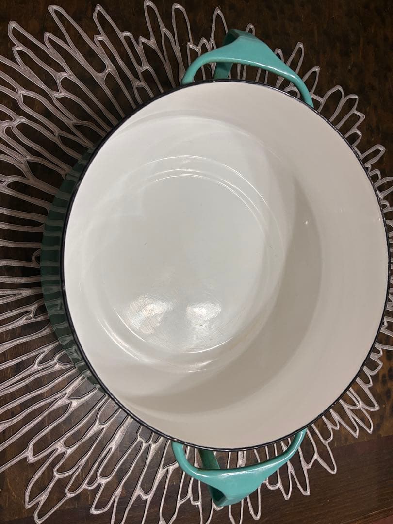 DANSK ターコイズ ホーロー鍋 蓋付き