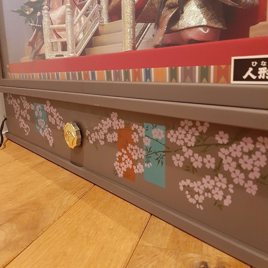 雛人形セット ガラスケース付き 三段飾り 七人飾り お雛様 平安清玉作