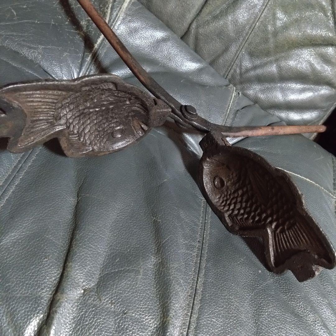 たい焼き器　レトロ　一丁焼き　一匹　調理器具　b