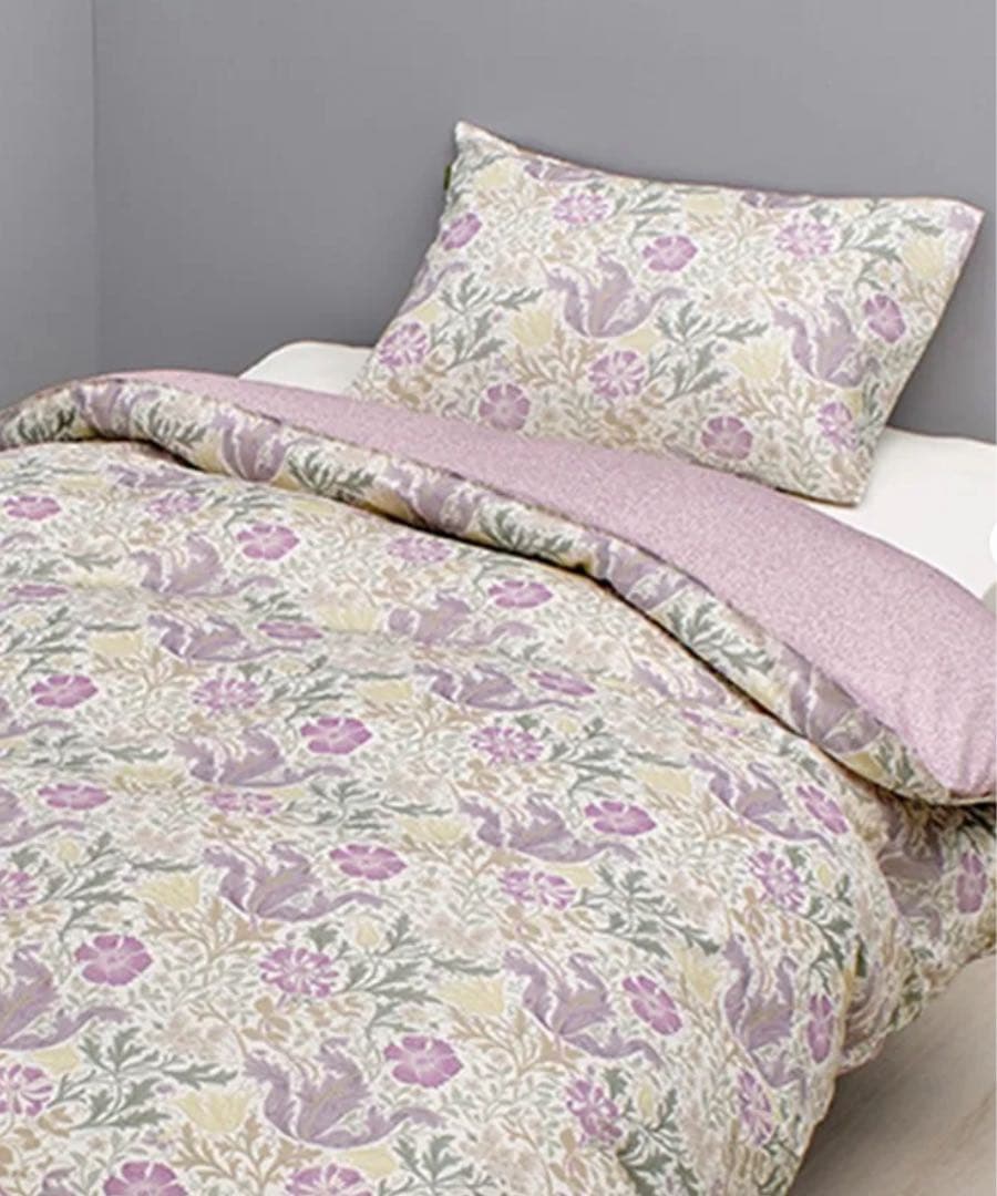 モリスギャラリー　掛け布団カバー　150×210 シングル　日本製　ラベンダー