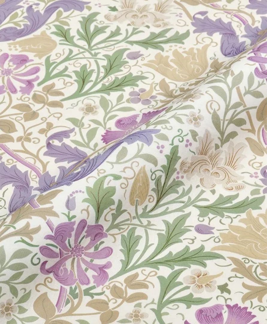 モリスギャラリー　掛け布団カバー　150×210 シングル　日本製　ラベンダー