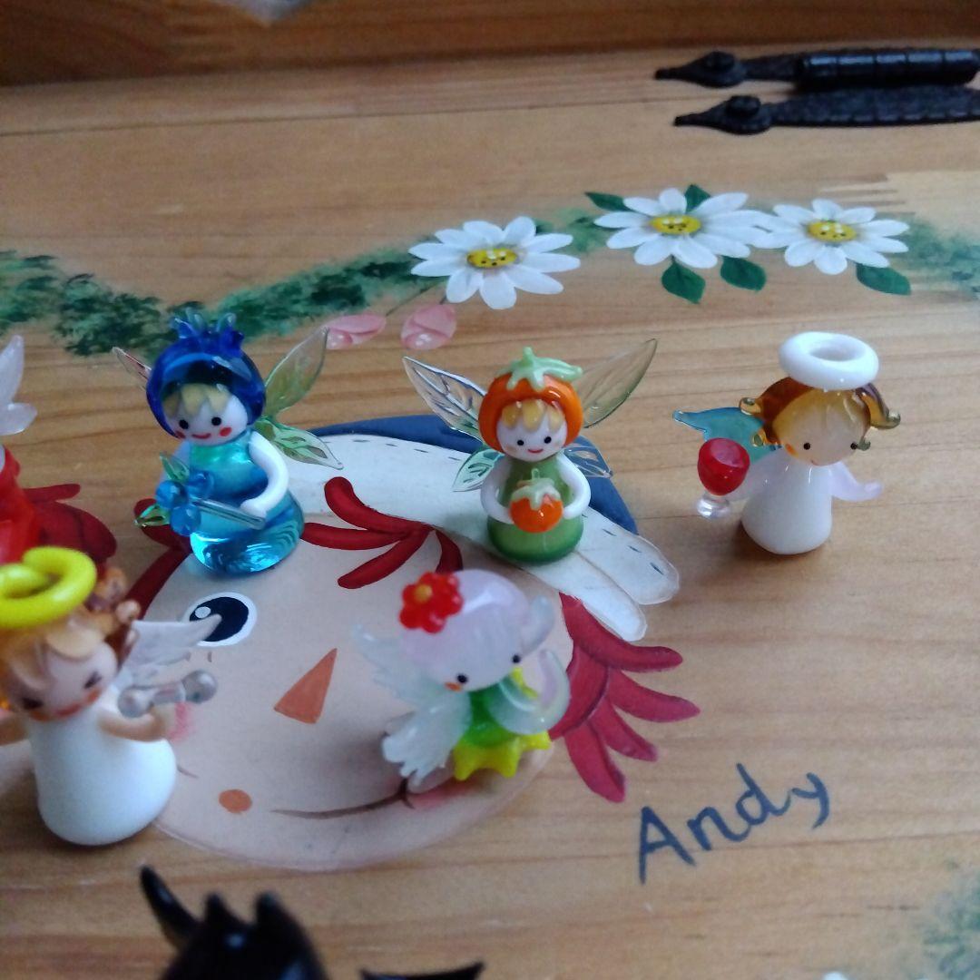 ガラス細工　天使フィギュア10体セット