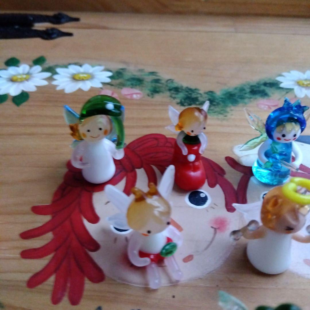 ガラス細工　天使フィギュア10体セット