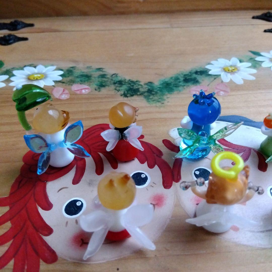 ガラス細工　天使フィギュア10体セット