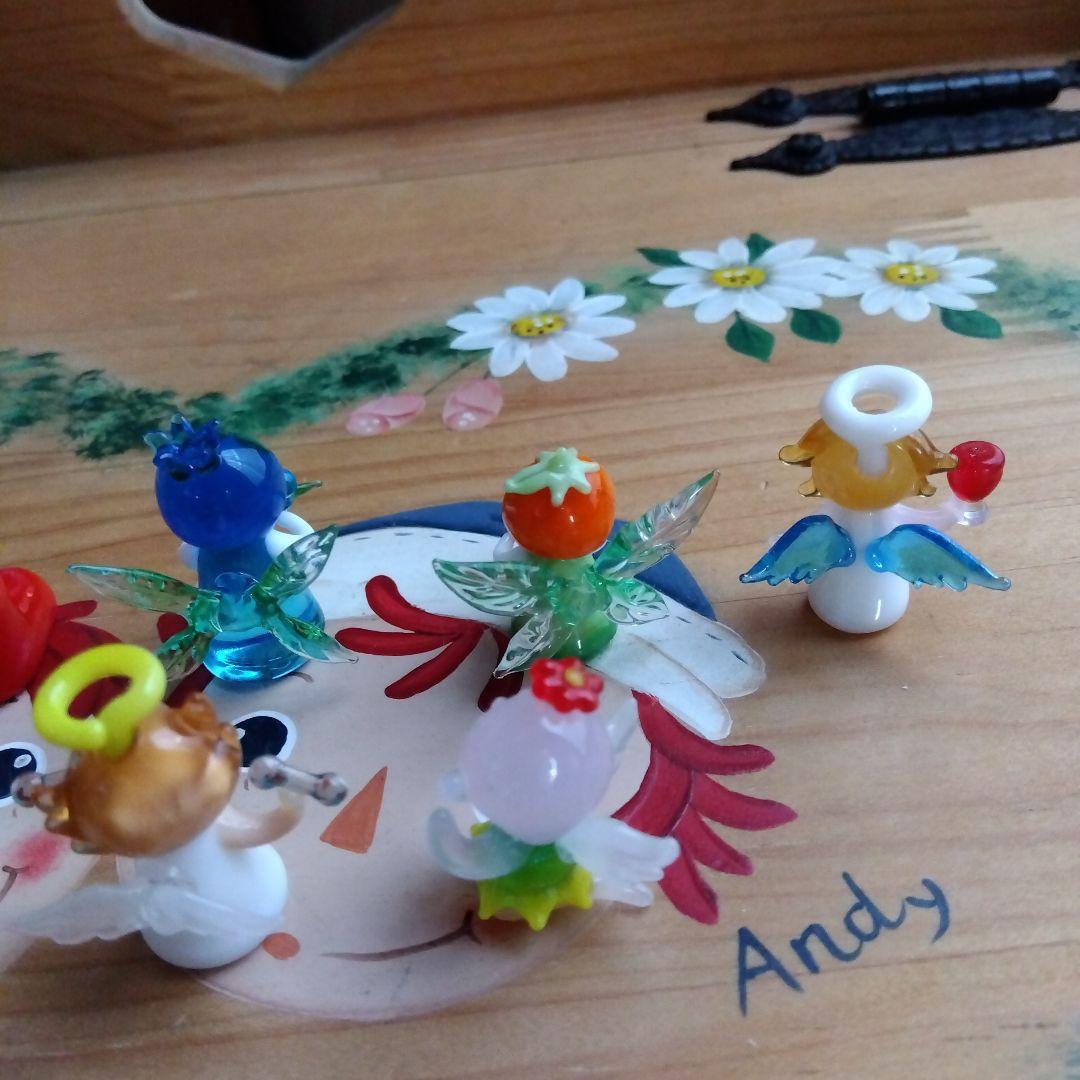 ガラス細工　天使フィギュア10体セット