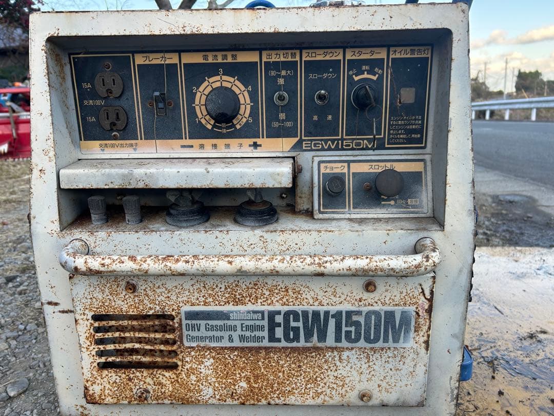 新ダイワ　ウェルダ EGW150M 防音型エンジン　セル付き　溶接機　発電機
