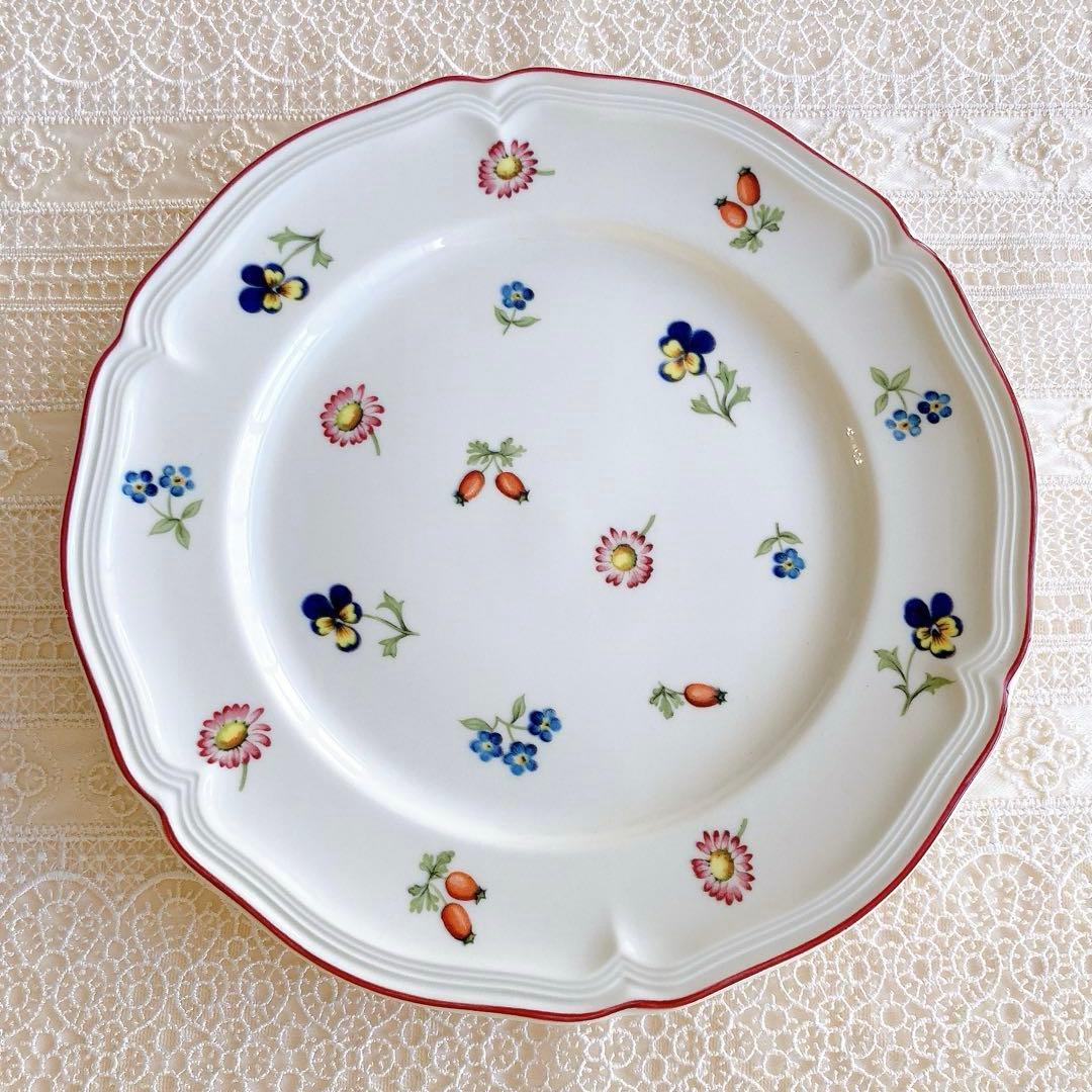 【希少】ビレロイ&ボッホ プチフルール 20.5cmプレート 6枚セット