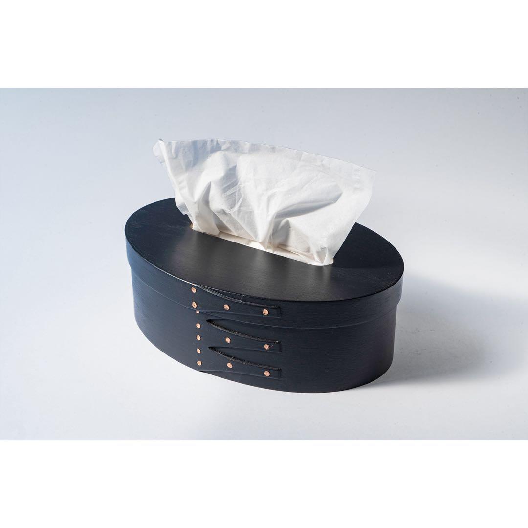 【専用】シェーカーオーバルテッシュボックス ブラックチェリーブラック