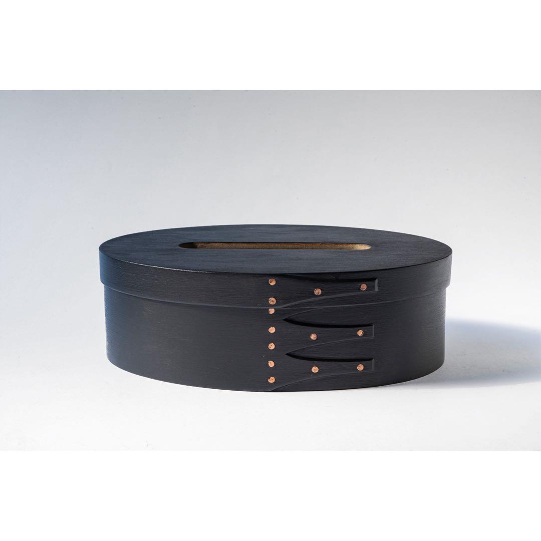 【専用】シェーカーオーバルテッシュボックス ブラックチェリーブラック