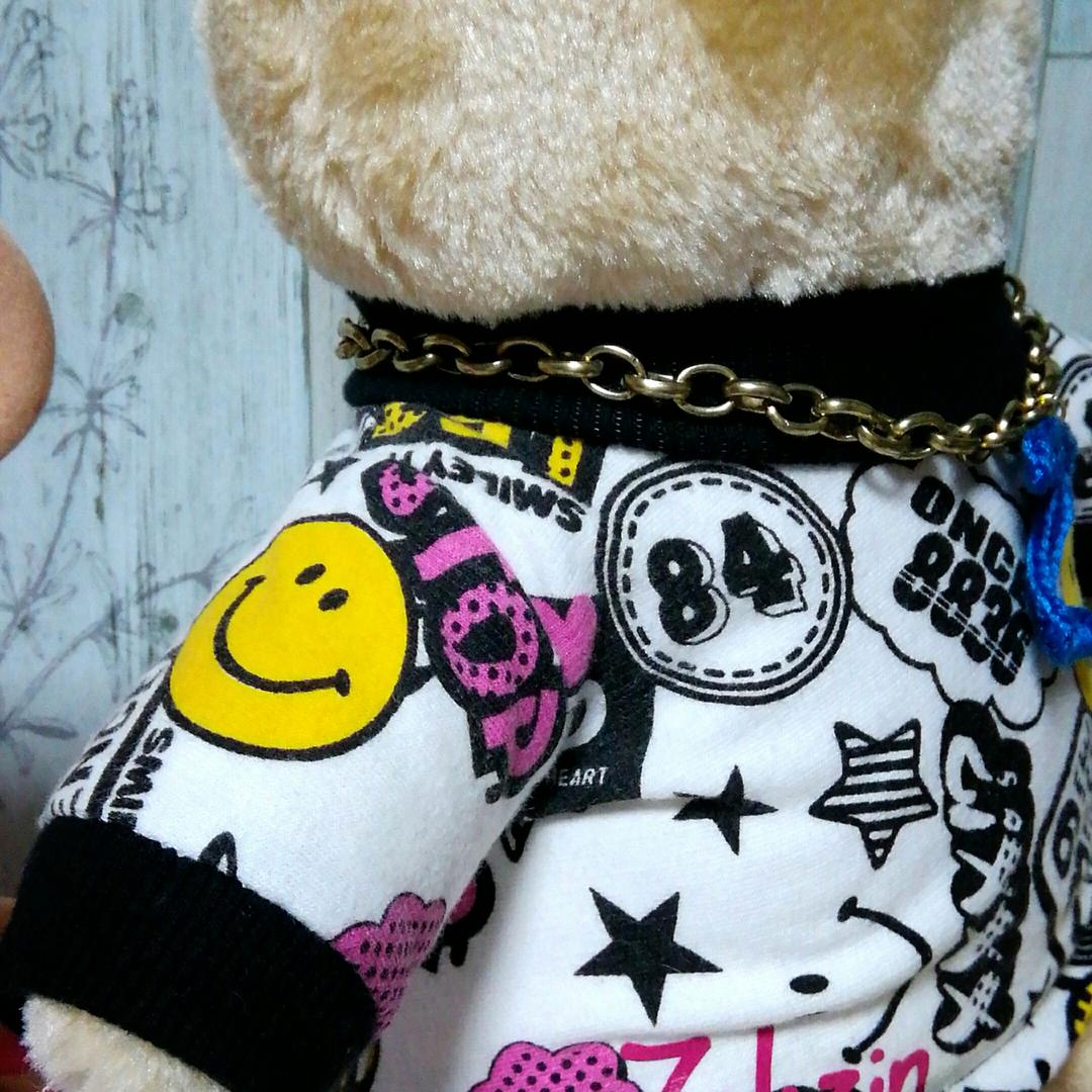 9］ぬいぐるみ 洋服 スマイル お座りクマ チャングンソク Zikzin