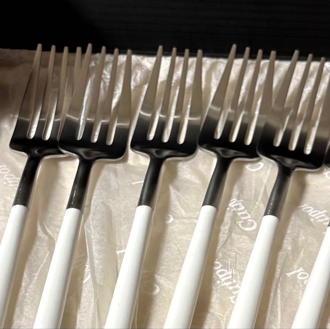 Cutipol GOA ディナーフォークホワイト12本セット　※未使用品　美品