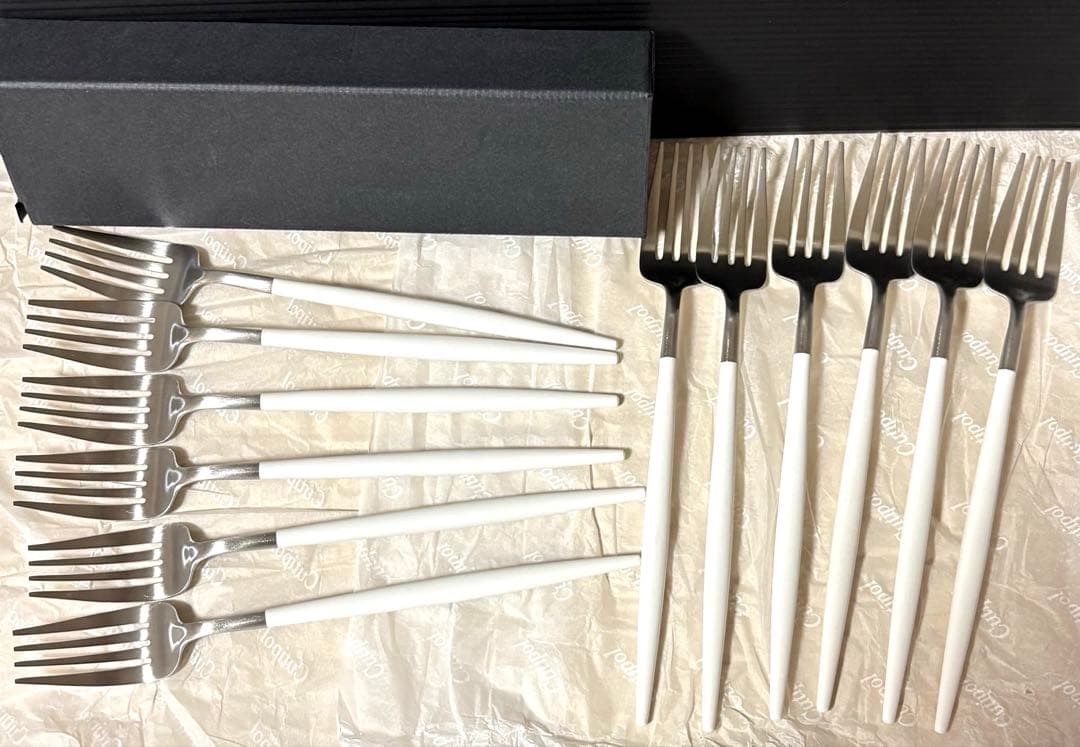 Cutipol GOA ディナーフォークホワイト12本セット　※未使用品　美品