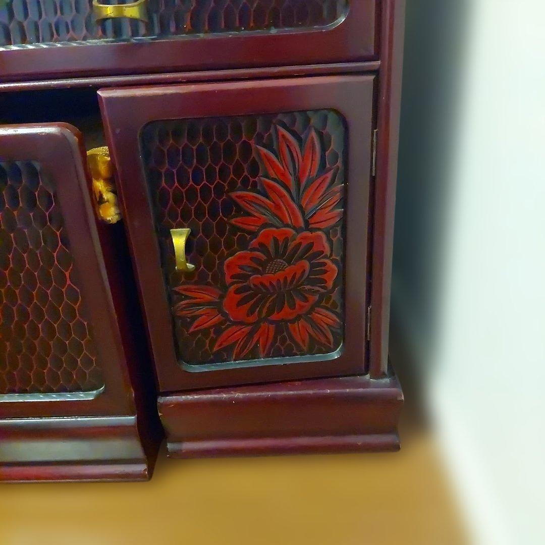 【福岡市南区お引き取り限定】鎌倉彫　三面鏡