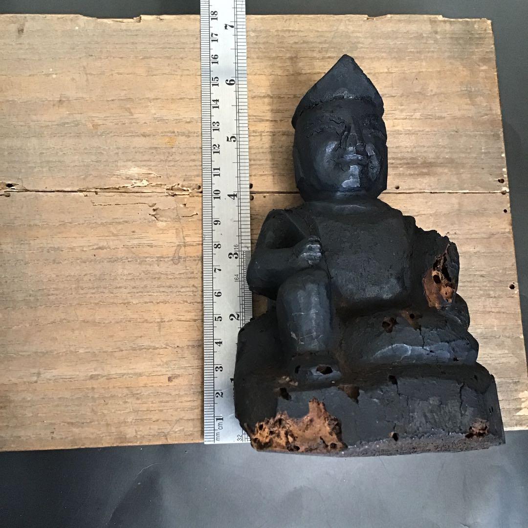 恵比寿大黒天　古木彫刻 2体　骨董品