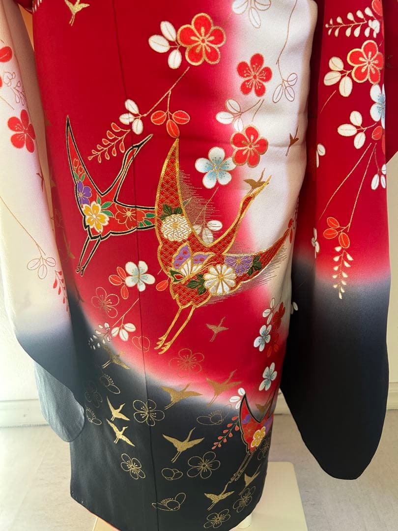 7歳　七五三　正絹着物　古典柄　帯　帯揚げ　帯締め　しごき　セット