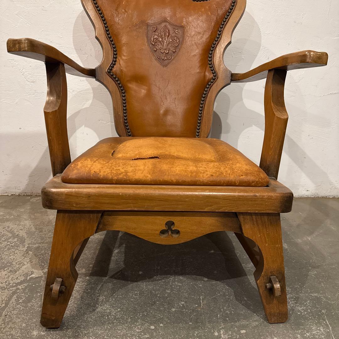 ヴィンテージチェア　レザーソファ