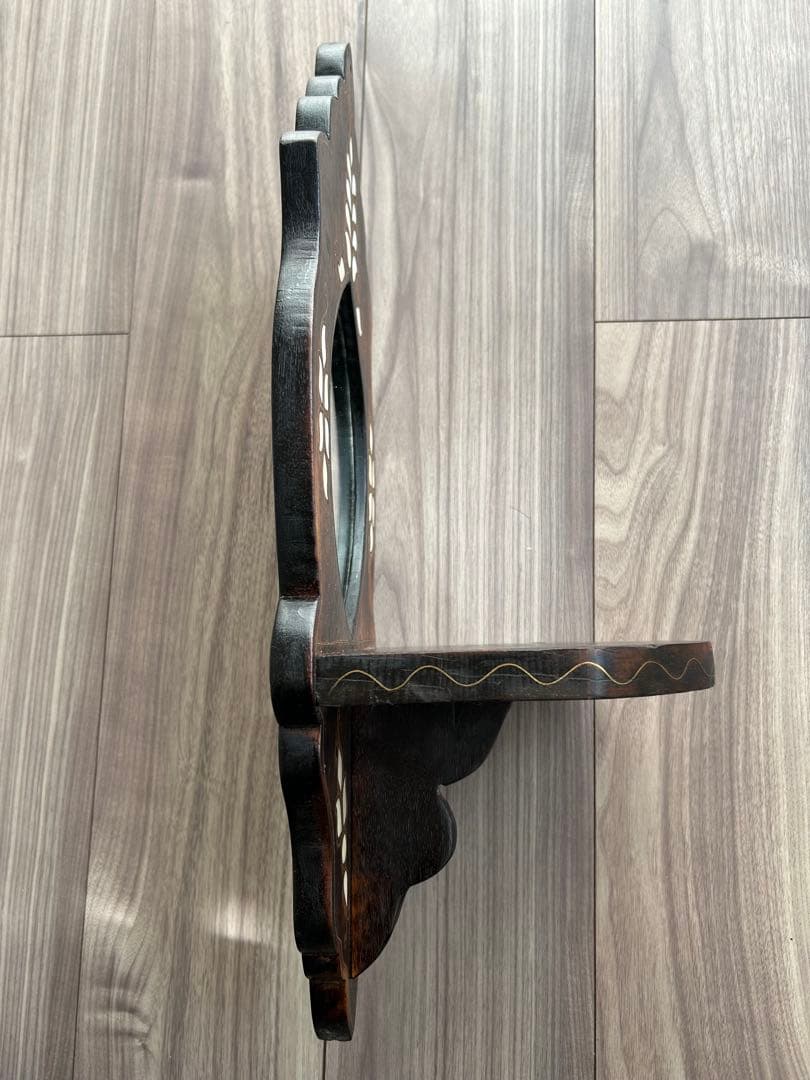 エジプト工芸木製家具・壁掛け飾り棚シェルフ・マシャラビア　螺鈿細工