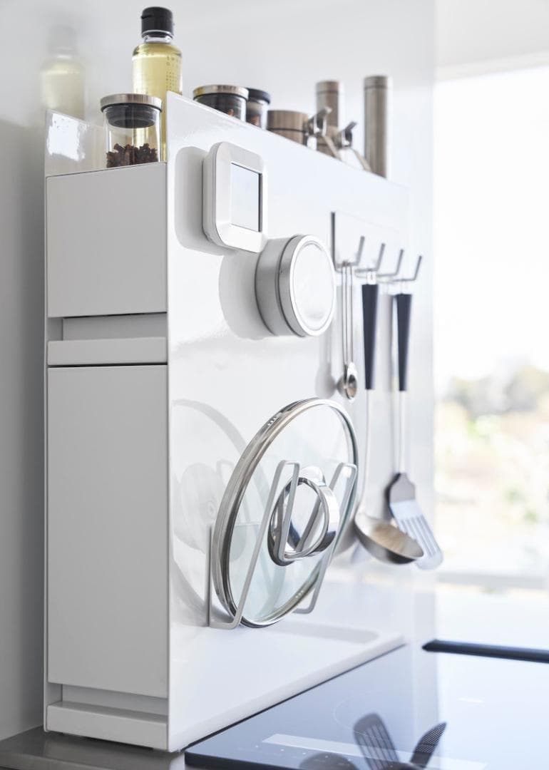 tower 隠せる調味料ラック 2段 白 ホワイト 山崎実業 4334 タワー