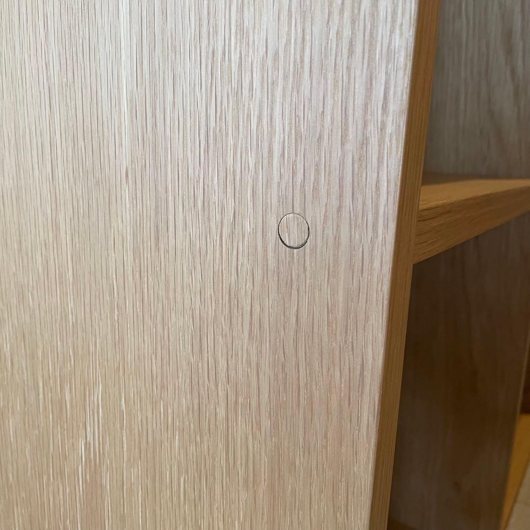 美品★無印良品★スタッキングシェルフ2段×2列オ―ク材