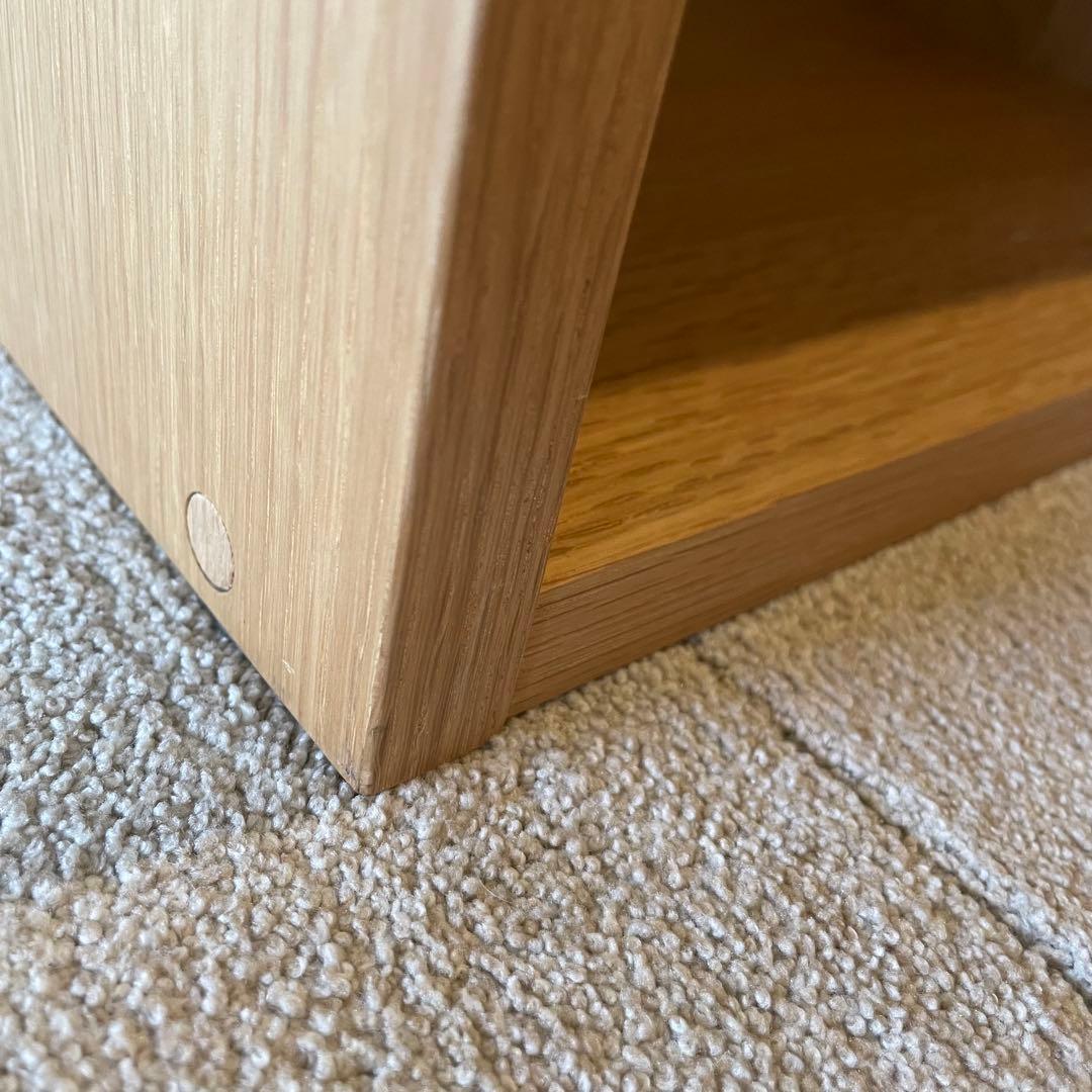 美品★無印良品★スタッキングシェルフ2段×2列オ―ク材