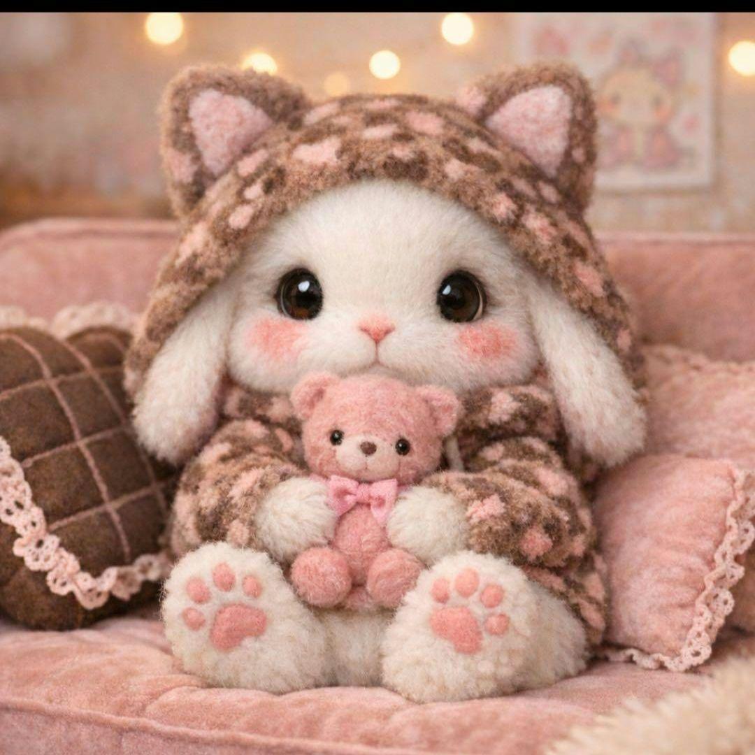 可愛いうさぎパネル生地 ハンドメイド - メルカリ