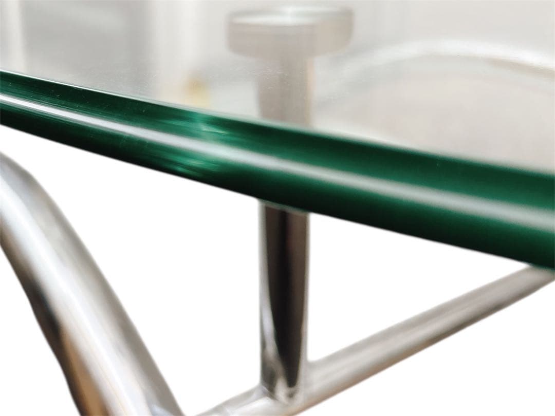 美品 送料無料 ガラス天 センターテーブル ローテーブル モダン