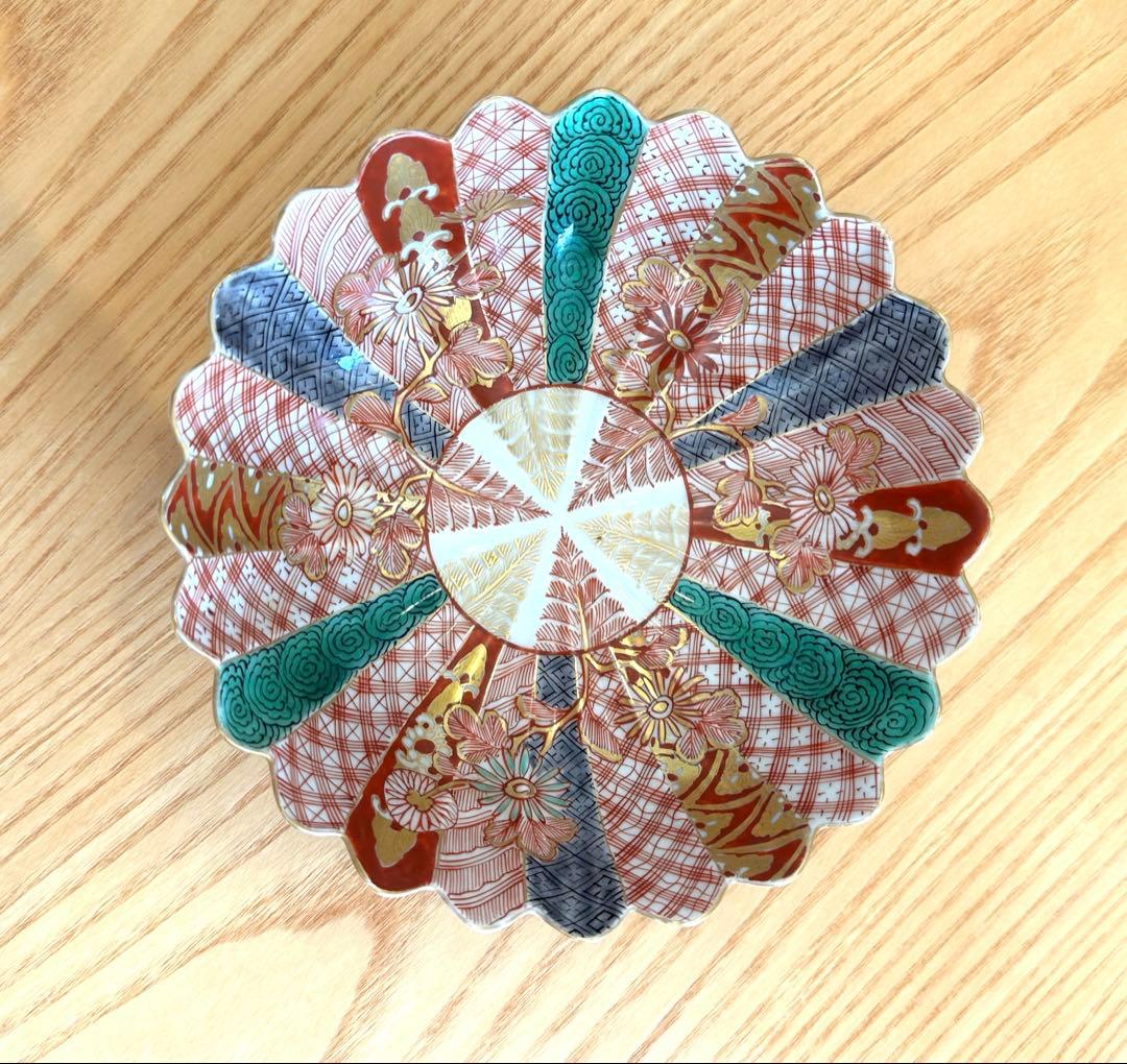 【新品未使用】伊万里焼　5枚セット　花柄