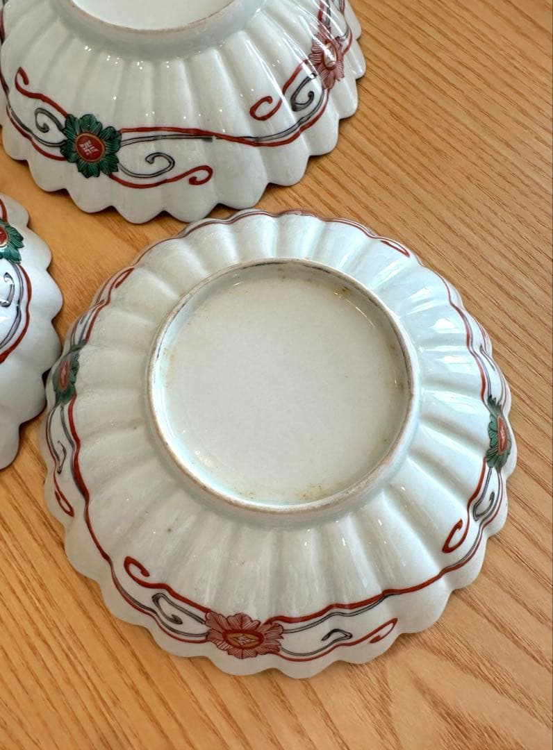 【新品未使用】伊万里焼　5枚セット　花柄