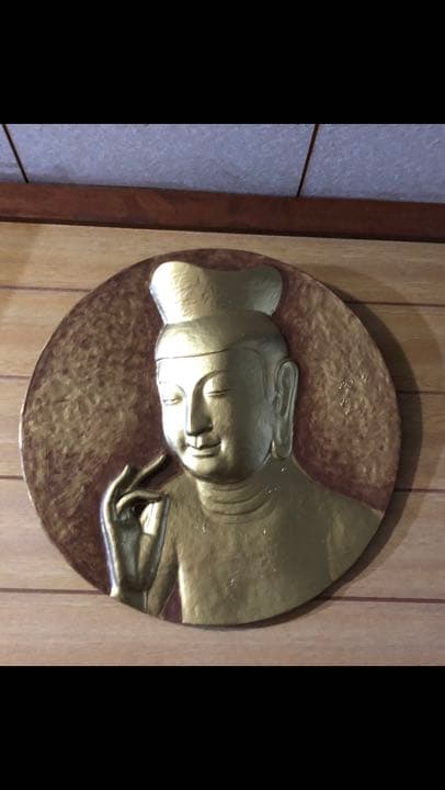 Buddha statue [弥勒菩薩] 今村三郎作品 石膏彫刻 8万円。
