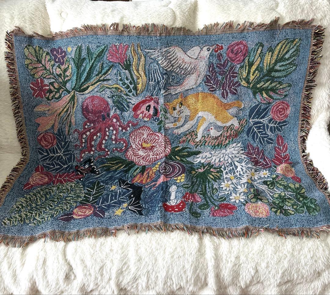 ヒグチユウコ　ブランケット　草原を逃げるボリス 未使用